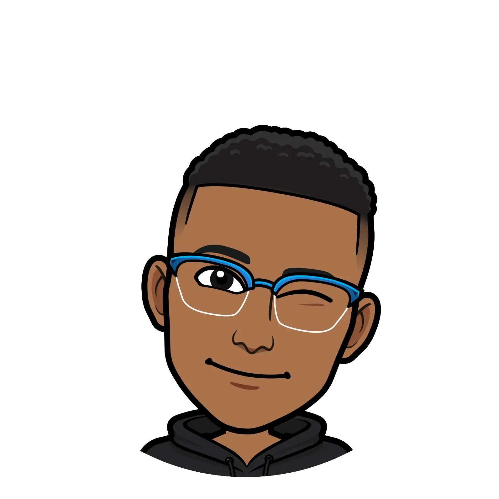 mishael's bitmoji winking at you